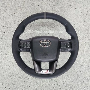 Toyota Hilux GR Sport Steering Wheel Grey Stitching Fortuner Tacoma Genuine OEM - Picture 1 of 6