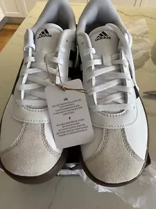 ADIDAS VL Court 3.0 Kids Skateboard/Trainers Size 5us White/Black New In Box - Picture 1 of 9
