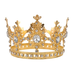 Copricapo per bambini in lega con corona regina gioiello strass diadema copricapo - Foto 1 di 12