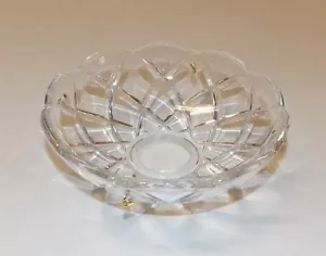 NUEVO 4" VIDRIO PRENSADO BOBECHE CON 4 PINES DE LATÓN ARAÑA PARTE 21900JB - Imagen 1 de 3