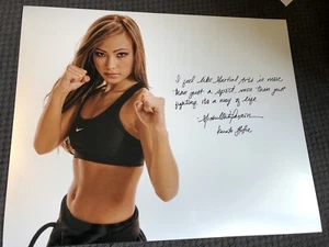 Michelle “Karate Hottie” Waterson Inscription 16x20 Signed Autograph Champ - Picture 1 of 1