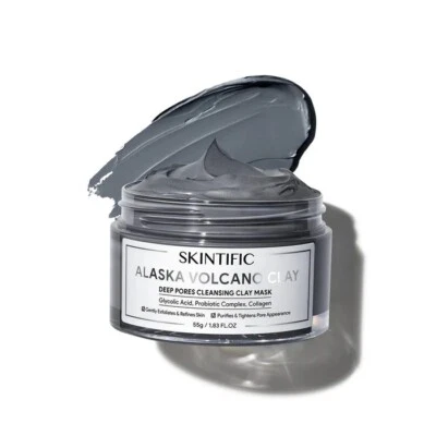 SKINTIFIC Alaska Volcano Blackheads Deep Pores Cleansing Mud Clay Mask 55G - Image 1 of 4