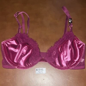 Victoria's Secret Unlined Lace Trim Velour Demi Bra 32D NWT #1848 - Picture 1 of 5