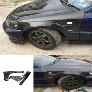 2PC VENTE Fender Side Air Outlet For Honda Civic 6th EK9 Cover Trim Carbon Fiber - Bild 1 von 4