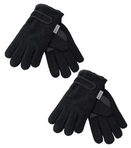 Kids Thermal Fleece Gloves Thinsulate Quality Polar Warm Glove 1 or 2 Pack - Picture 1 of 4
