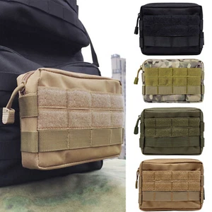 Waterproof Tactical Molle Pouch Utility Tool Waist Pack Belt Bag Phone Pocket UK - Picture 1 of 15