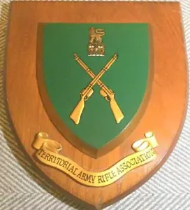Old Vintage British Territorial Army TA T.A. Regiment Oak Crest Shield Plaque r - Picture 1 of 2