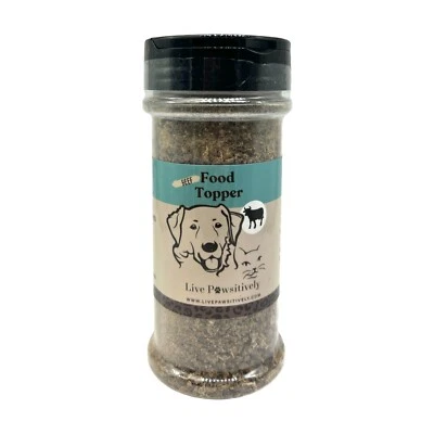 LIVE PAWSITIVELY Food Topper Beef,100% Freeze Dried Beef Liver for dogs &cats 6oz, made in USA