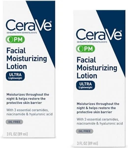 Cerave Gesichts-Feuchtigkeitslotion PM 3 Unzen - 2 PACKUNGEN MENGE - Bild 1 von 7