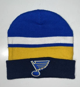 St Louis Blues Beanie Cap Hat Adult One Size Together Credit Union SGA *Flaw - Picture 1 of 7