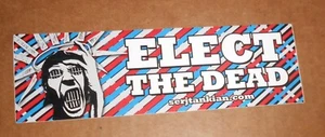 Adesivo Serj Tankian Elect the Dead Bumper Promo 8x2,5 Sistema di un Down - Foto 1 di 2