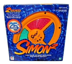 Milton Bradley2000 SIMON 2 El juego de los reflejos rápidos y el retiro rápido doble cara - Imagen 1 de 2