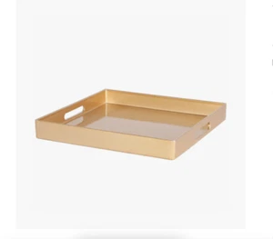 33cm Handmade Lacquer Bamboo Rectangular Tray Serving Decorative Tray High Gloss - Picture 1 of 5