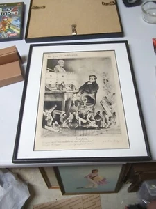 Framed Print After The Doctor Honore Daumier 10 X 12 Inches Art Print Medicine - Picture 1 of 7