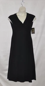 Jones New York Fully Lined Sleeveless Dress Size 8 Black - Picture 1 of 2
