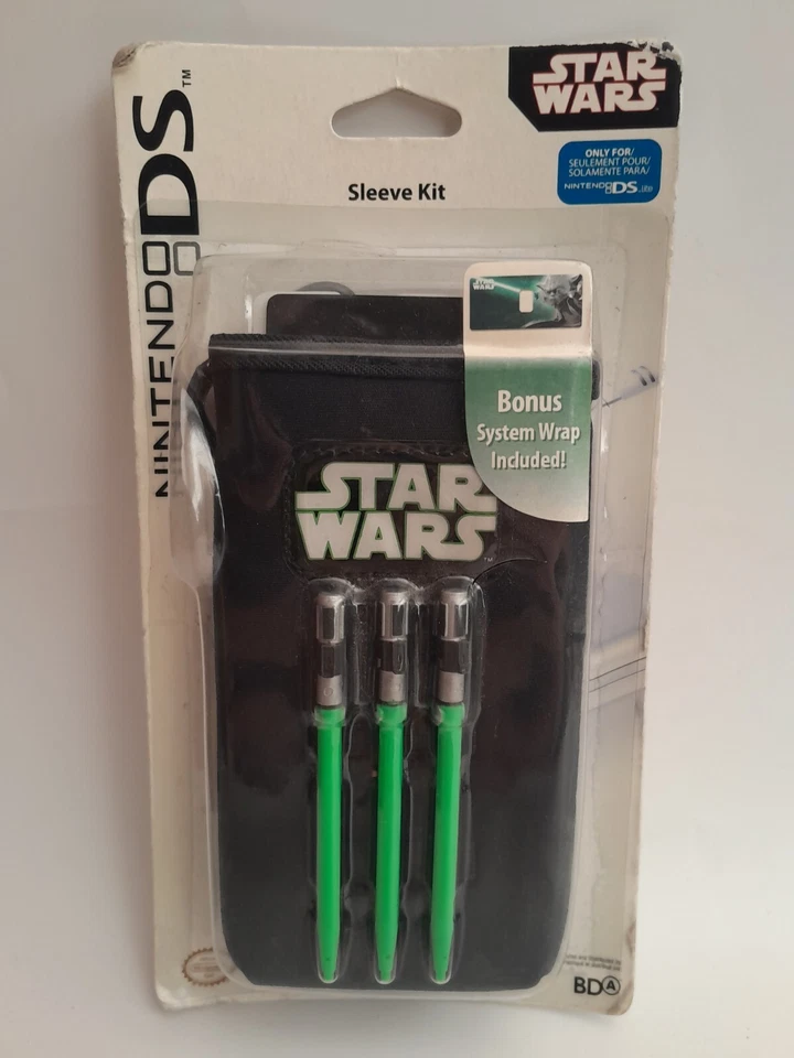 Nintendo DS Star Wars Sleeve Kit with System Wrap, 3 Lightsaber Stylus New 2008 - Image 1 of 2