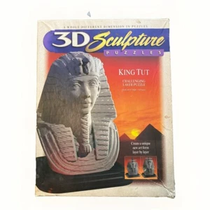 3D Sculpture Puzzles King Tut Challenging Layer Puzzle #4747 1996 Milton Bradley - Picture 1 of 7