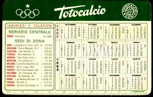 Kalender Fußballtoto Football Championship Fußball 1983/1984 Format 180 X 70 MM - Bild 1 von 2