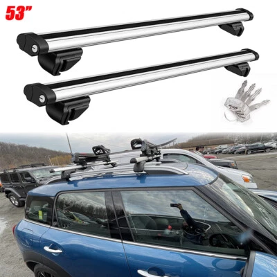 53" Top Roof Rack Cross Bars Cargo Carrier For Mini Cooper Countryman 2011-2023 - Image 1 of 4