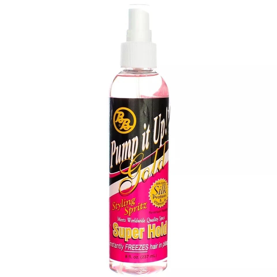 Bronner Brothers Pump It Up Spritz Gold, 8 onzas Foto 1 de 1