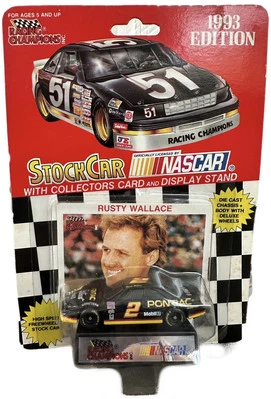 1993 Edition Racing Champions Rusty Wallace #2 NASCAR Stock Car 1:64 Scale - Image 1 of 2