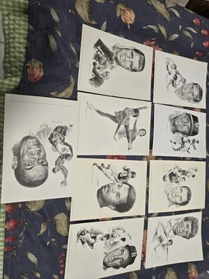 7,5x11 Equitable Life Society Impresiones de George Loh Dibujos Gale Sayers, +8 Foto 1 de 4