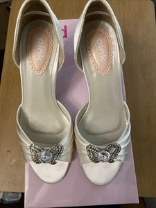 Pink By Paradox Bridal Shoes Plush Ivory Eu 38 - Picture 1 of 13