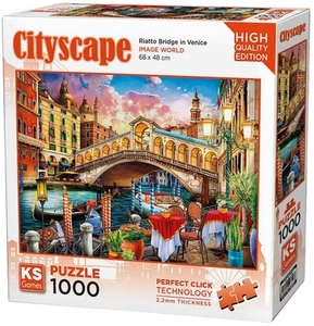 KS Games Jigsaw Puzzle 1000 Pieces Rialto Bridge in Venice Cityscape - Picture 1 of 2