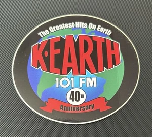 K-Earth 101 FM Radio 40th Anniversary Los Angeles Vinyl Sticker 4.5” X 4” - Picture 1 of 3