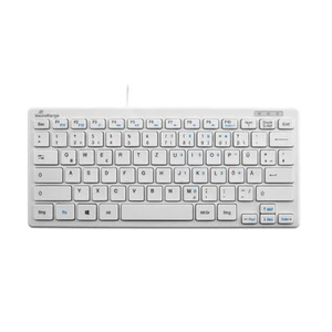 MEDIARANGE MROS113 Qwertz Keyboard with Cable White/Light Grey - Picture 1 of 6