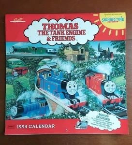 Thomas The Tank Engine & Friends Shining Time 1994 Kalender Vintage Landmark - Bild 1 von 15
