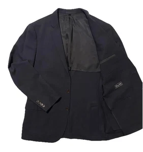J. Crew Ludlow Tollegno 1900 Halflined Navy Men Blazer Jacket 100% Wool Size 40R - Picture 1 of 16