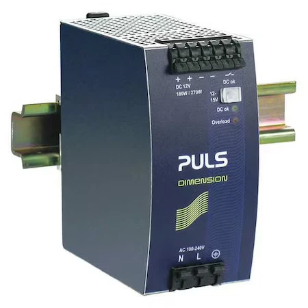 Fuente de alimentación Puls Qs10.121 DC, 100/240V AC, 12/15V DC, 180 W, 15 A, riel Din Foto 1 de 1