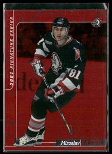 2000-01 Be a Player Signature Series Miroslav Satan Ruby /200 #234 Sabres - Picture 1 of 2