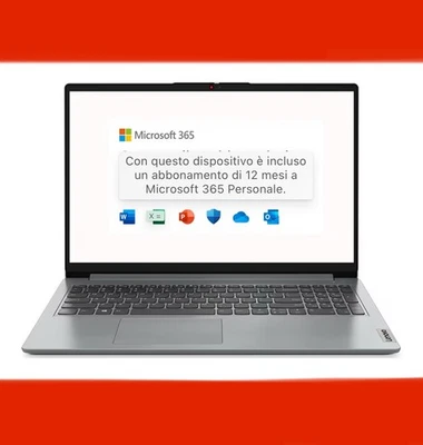 ❌Lenovo IdeaPad 1 Gen 7 . 15.6" HD . Celeron N4020. 4GB RAM, 128GB SSD Win 11❌ - Immagine 1 di 4