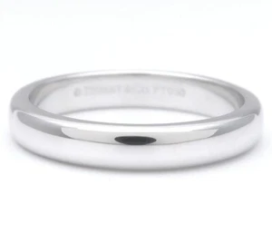 TIFFANY & Co. Forever Platinum 3mm Lucida Wedding Band Ring 4.5 New $1,390 - Picture 1 of 4