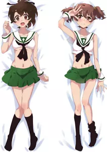 Funda Almohada Cuerpo Abrazadora 59" Niñas und Panzer Anime Dakimakura Yuzu Koyama - Imagen 1 de 5