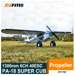 sma01 FMS ferngesteuertes Modellflugzeug 1300MM 1,3M PA-18 J3 Piper Super Cub RC Air - Bild 1 von 9
