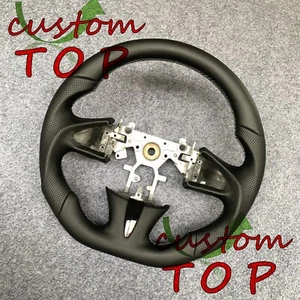 Fit For Infiniti Q50 QX50 2014 2015 2016 2017 black leather Steering Wheel - Picture 1 of 7