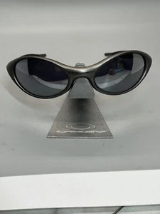 Nuovo Vintage Oakley Eye Jacket 1.0 Gen 2 Argento FMJ 45mm con Lenti Nero Iridio! - Foto 1 di 16