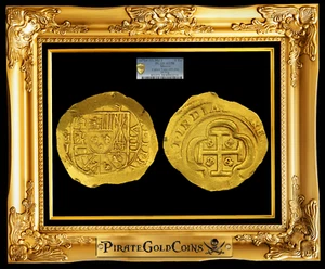 MEXICO 8 ESCUDOS 1714-15 PCGS 58 1715 FLEET SHIPWRECK PIRATE GOLD COINS TREASURE - Picture 1 of 20