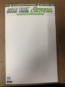 Star Trek Green Lantern Stranger Worlds #1 - Blank Sketch Variant Cover - DC IDW - Picture 1 of 14