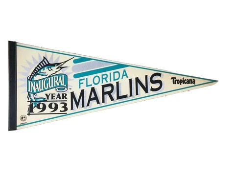 1993 Florida Marlins Inaugural Season Miami FL Tropicana Field Full Size Pennant Cover
