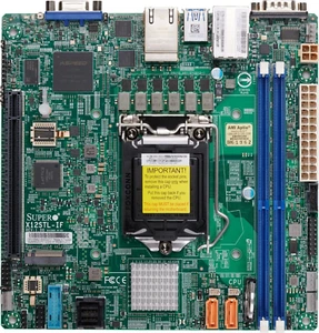SUPERMICRO Mini ATX Server / Workstation Motherboard LGA-1200 C252 MBD-X12STL-IF - Picture 1 of 7