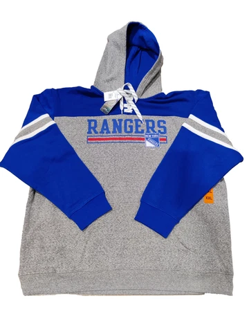NHL New York Rangers Lace Up Hoodie Blue XL Cover