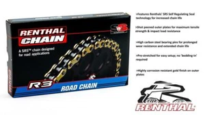 Husqvarna SM630 IE 2010 Renthal 520-R3 Gold O-Ring Chain 520 x 110 Links - Picture 1 of 4