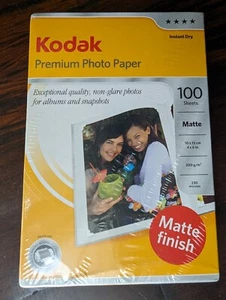 Kodak Premium Photo Paper 4 X 6 in. 100 Sheets Matte 200gsm 230microns BRAND NEW - Picture 1 of 1