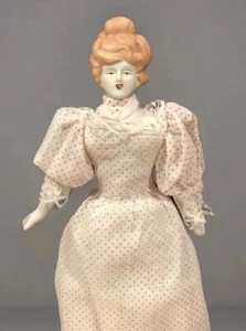 Porcelain Doll Head Hands & Feet Doll Vintage 16” - Picture 1 of 12