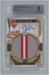 2018 Topps Five Star Autographed Jumbo Patch Gold Joey Votto Auto 14/25 Beckett - Picture 1 of 2