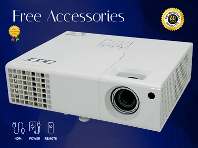 Acer P1173 - DLP Projector Portable 3000 Lumens Full HD Contrast 13,000:1 HDMI - Image 1 of 4